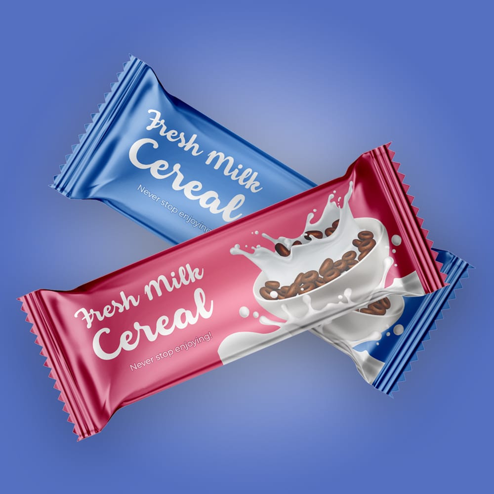 Free Snack in Foil Mockup PSD