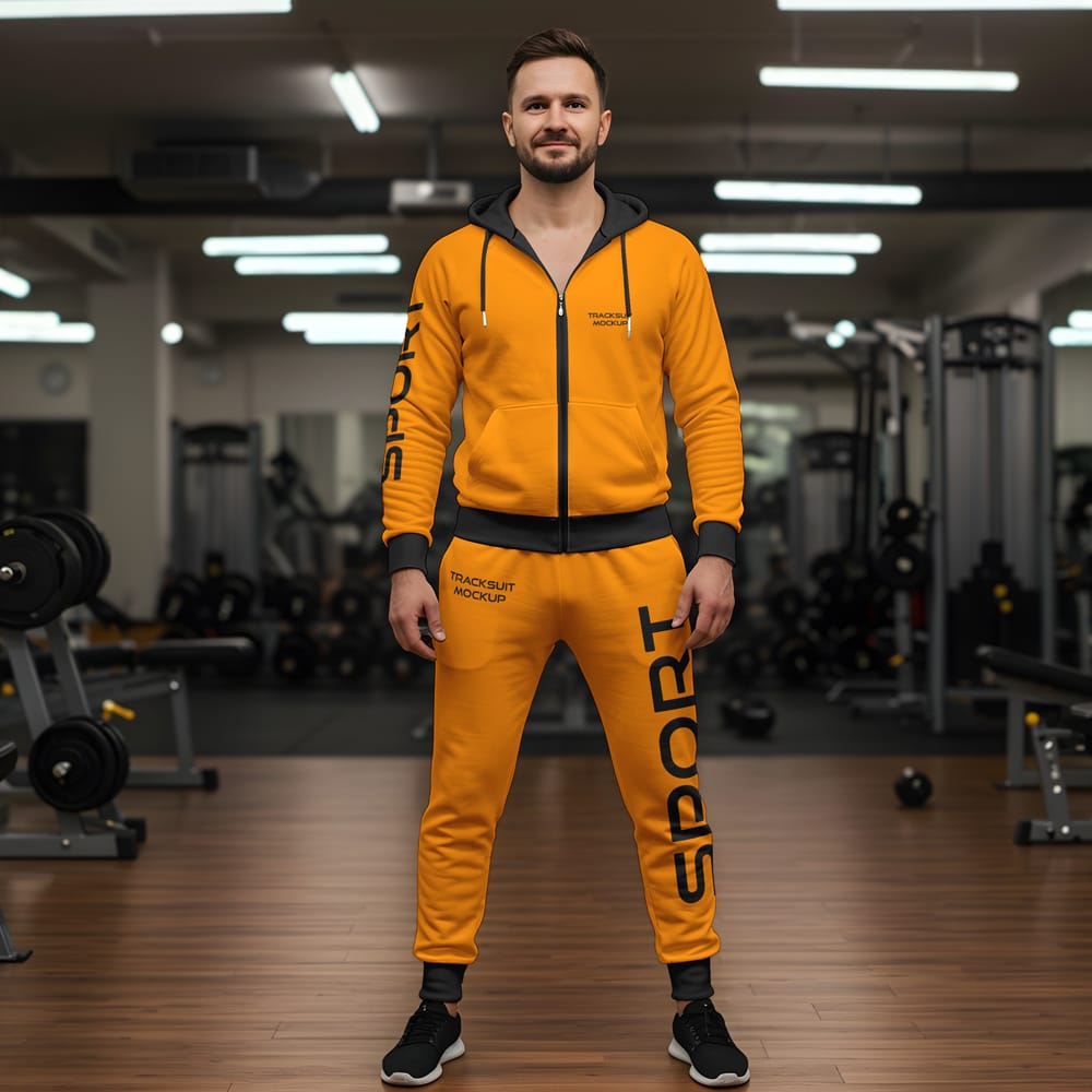 Free Sports Tracksuit Mockup PSD