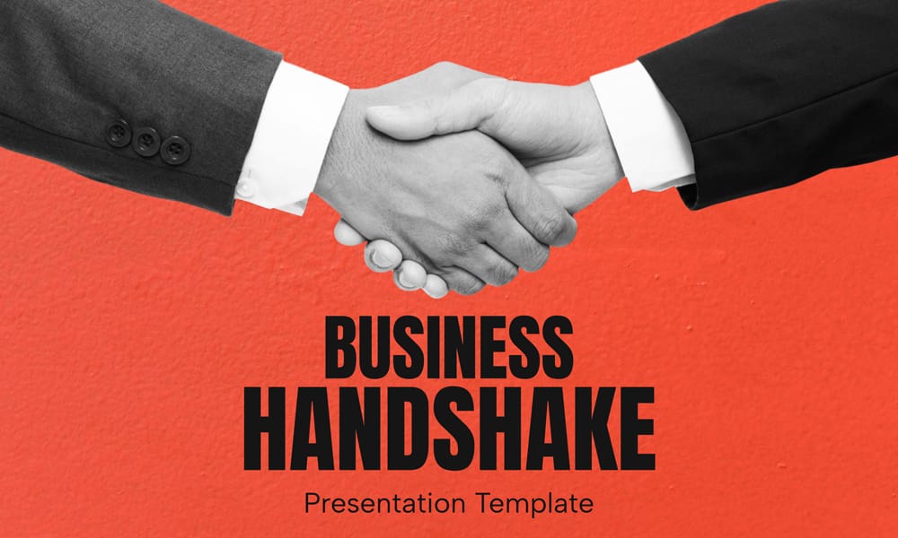 Free Success Business Handshake Template