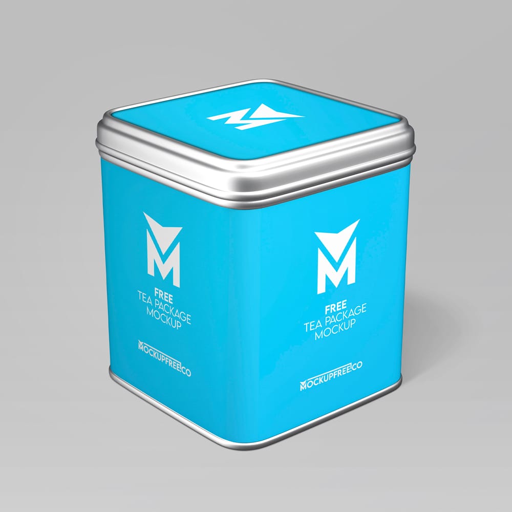 Free Tea Package Mockup PSD