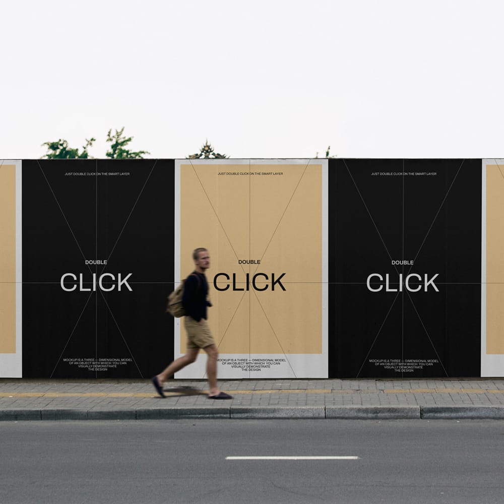 Free Urban Street Poster Mockup PSD