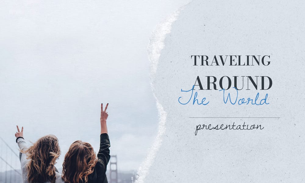 Gray 90s Travel Google Slides Theme