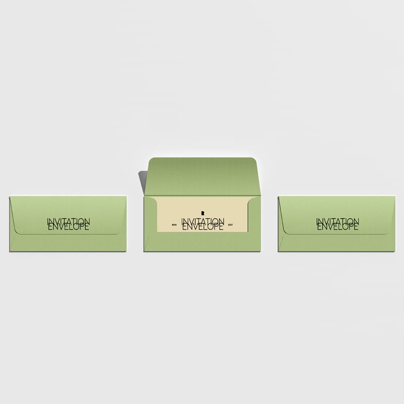 Invitation Letter Envelope Mockup PSD