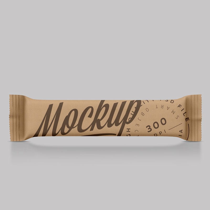 Kraft Snack Bar Mockup PSD