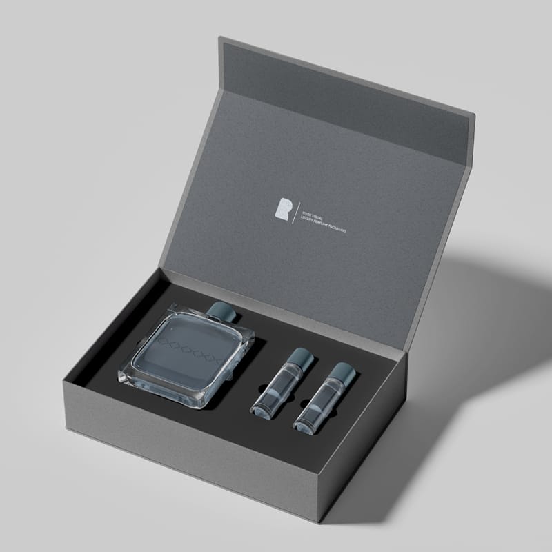 Luxury Perfume Packaging Mockup PSD