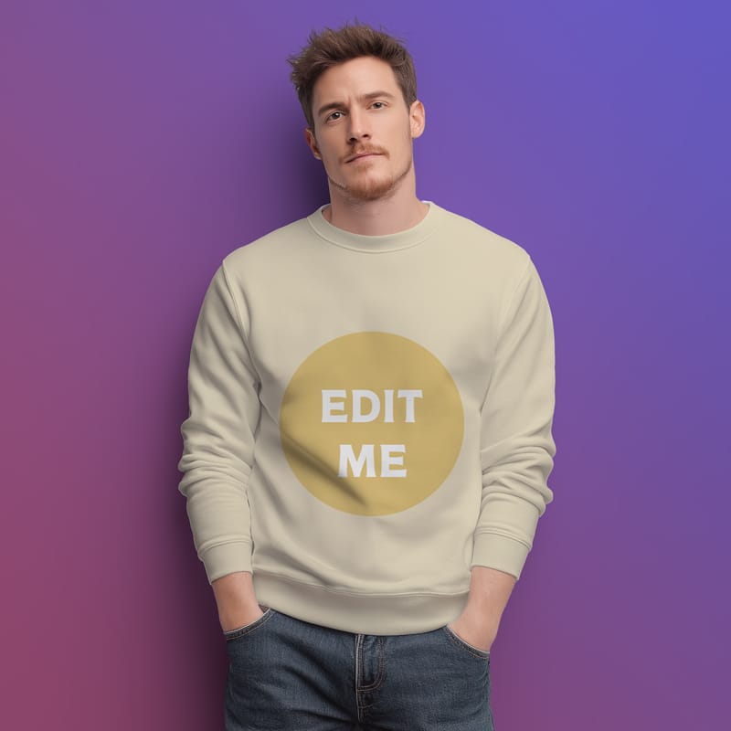 Man's Sweatshirt Mockups PSD