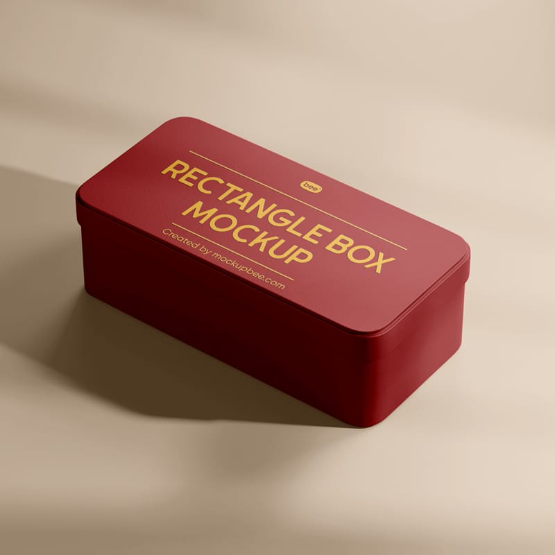 Metal Elegant Box Mockup PSD