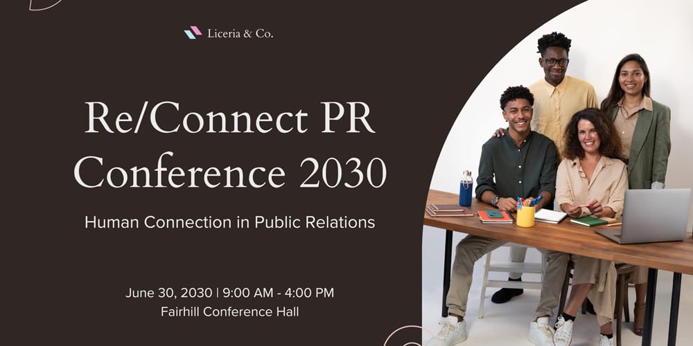 Minimalist Public Relations Event Presentation