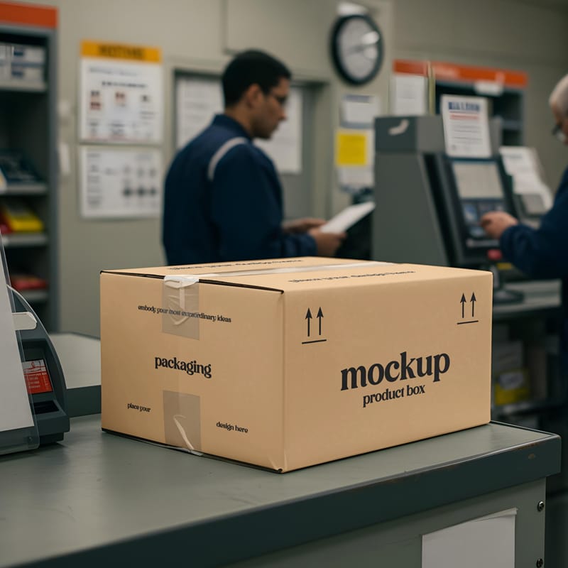 Packaging Product Box Mockup PSD