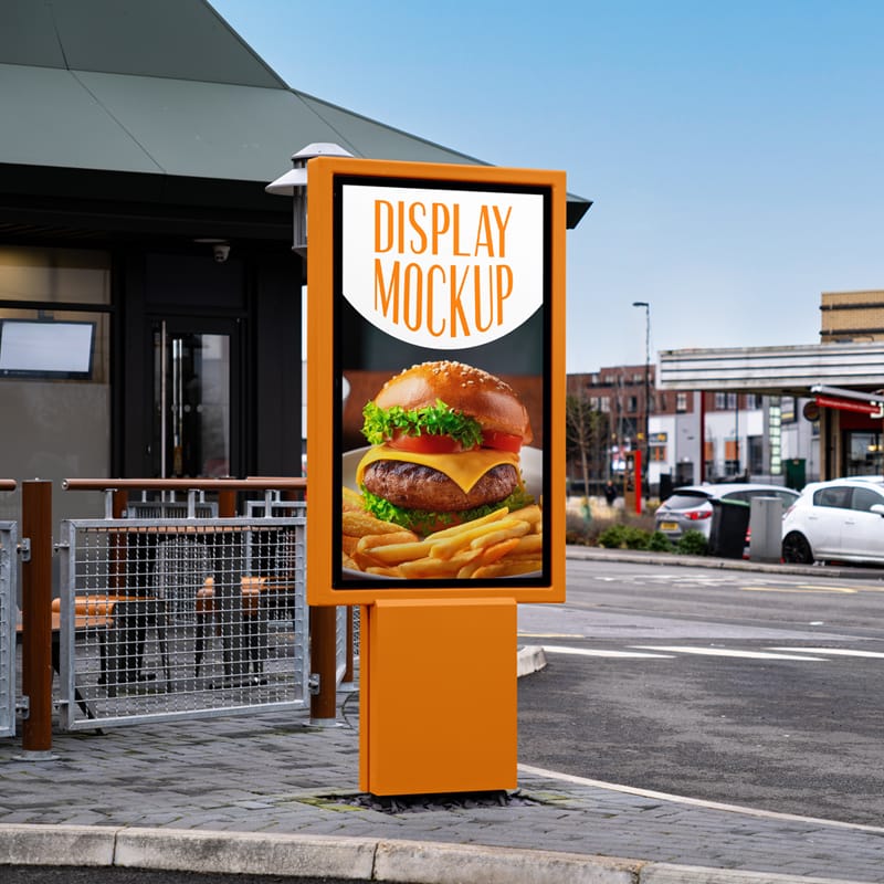 Perspective Citylight Mockup PSD