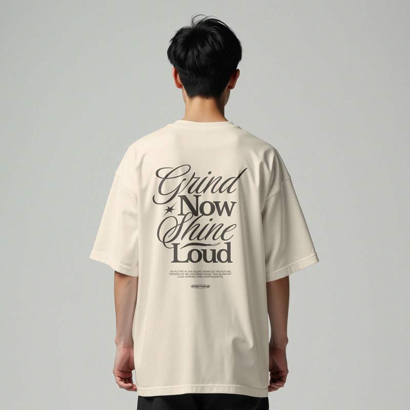 Photorealistic Oversized T-Shirt Mockup PSD