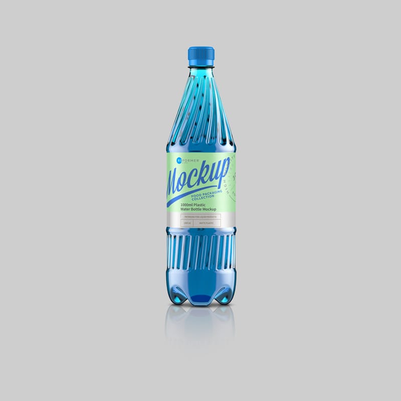 Plastic Water Bottle Mockup PSD