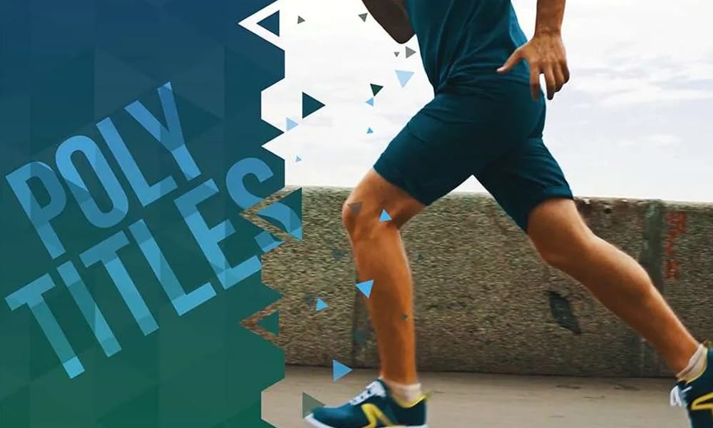 Geometric polygon animated titles for After Effects