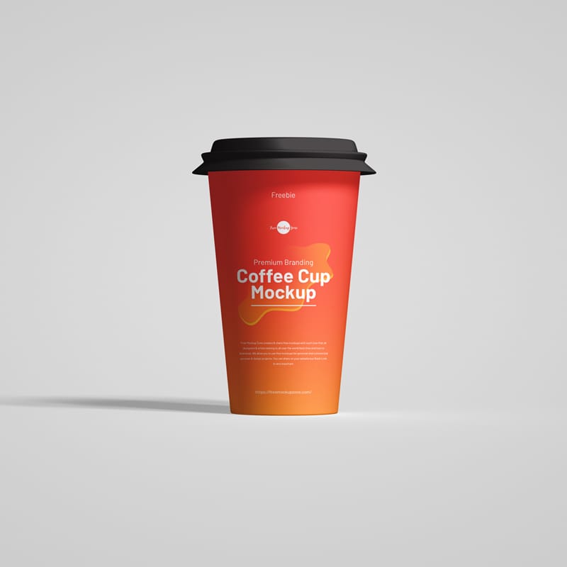 Premium Branding Coffee Cup Mockup PSD