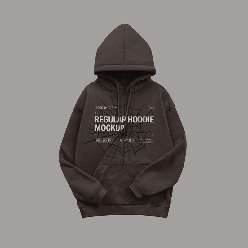 Regular Fit Hoodie Mockup PSD