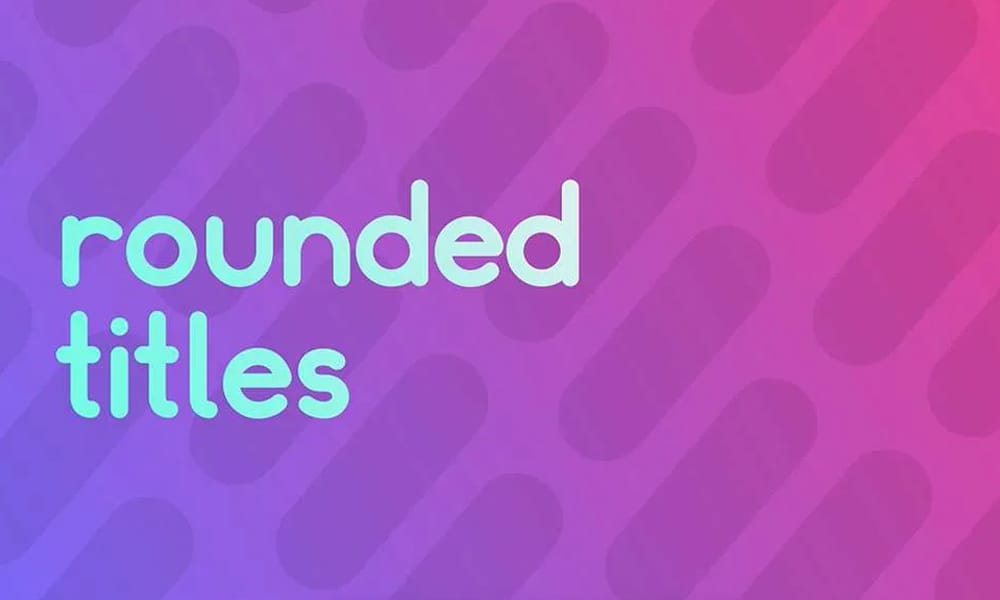 Rounded animated titles for After Effects.