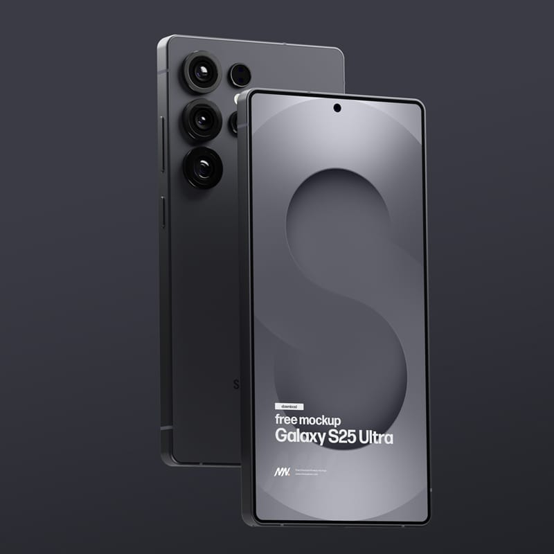 Samsung Galaxy S25 Ultra Mockup PSD