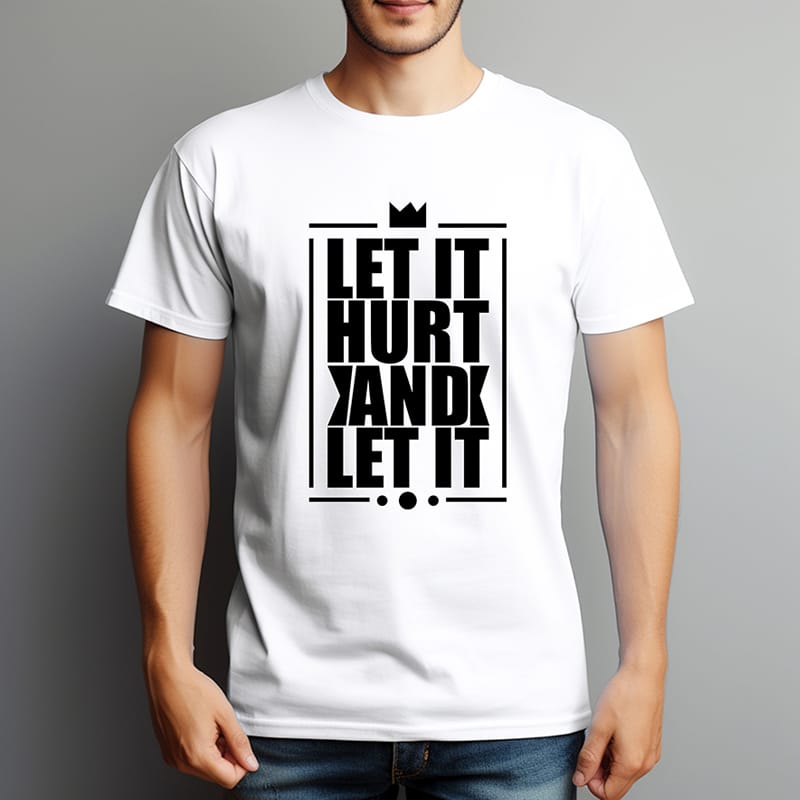 Simple White T-Shirt Mockup PSD