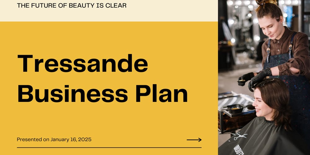 Swiss Salon Business Plan Visual Charts Presentation