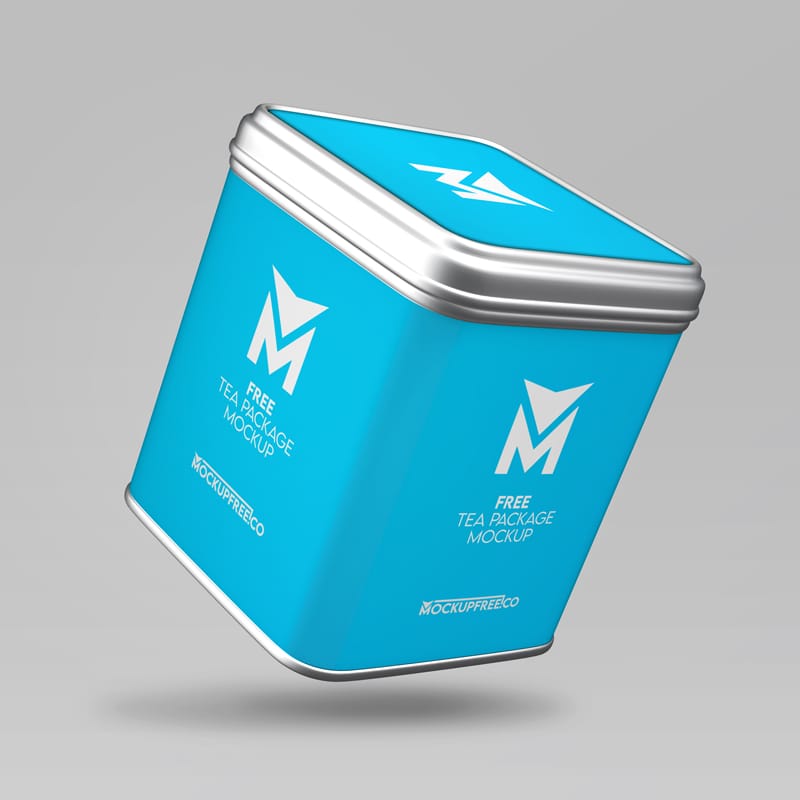 Tea Package Mockup PSD