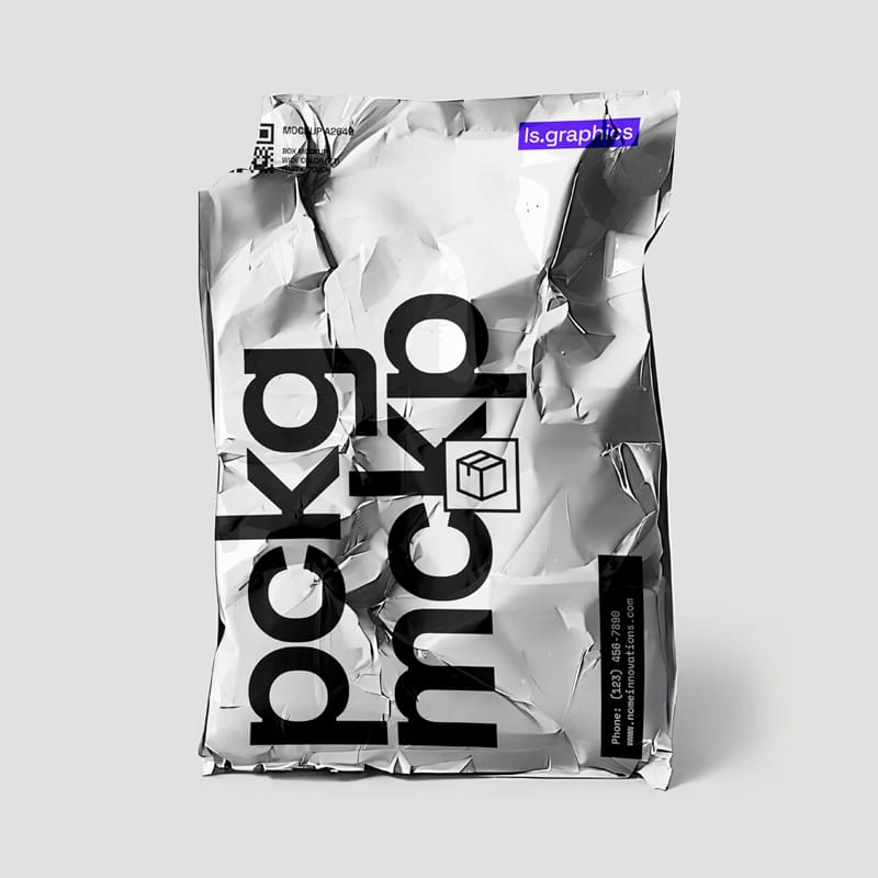 Torn Package Mockup PSD