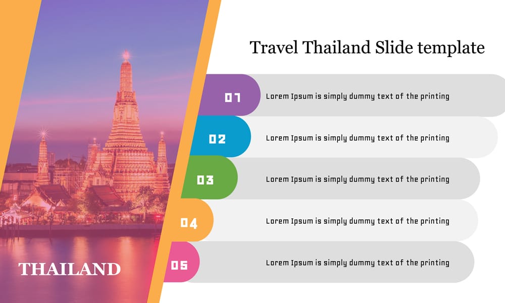 Travel Thailand Google Slide Template