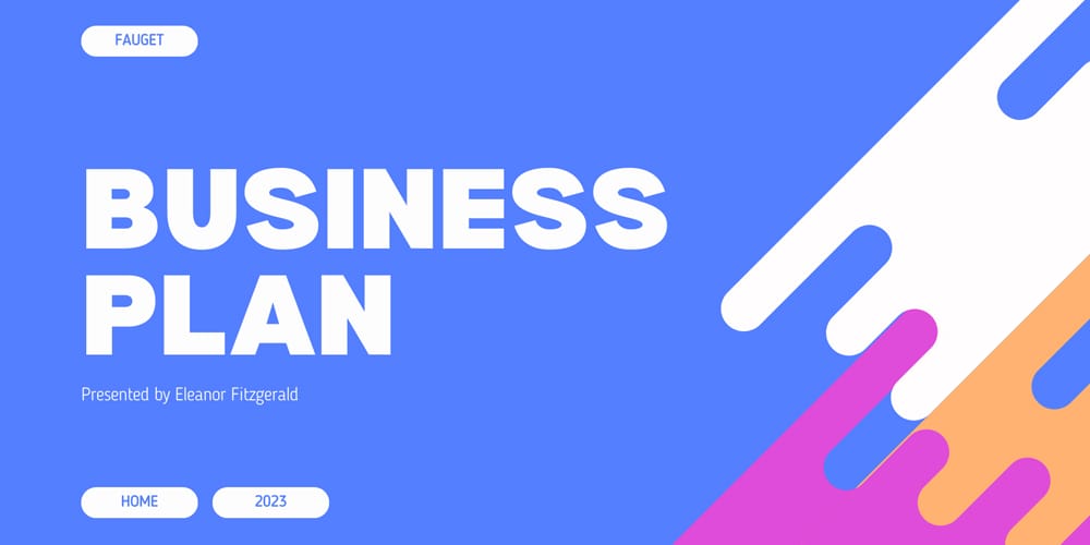 Vibrant Business Plan Company Presentation