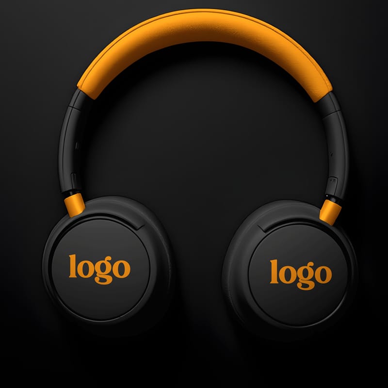 Wireless Headphones Mockup PSD