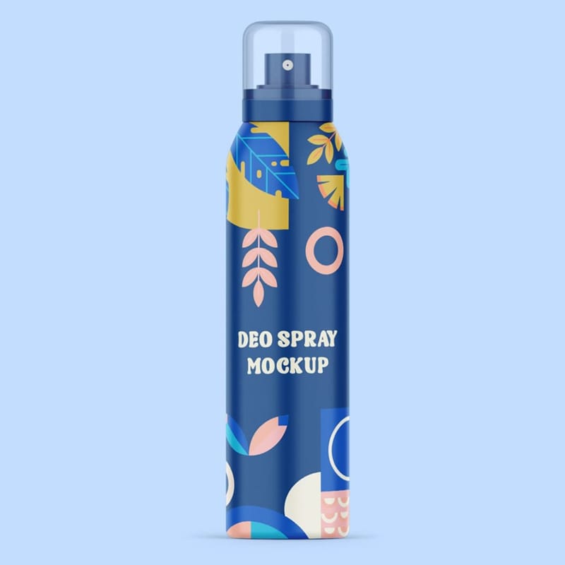 Deodorant Spray Mockup PSD