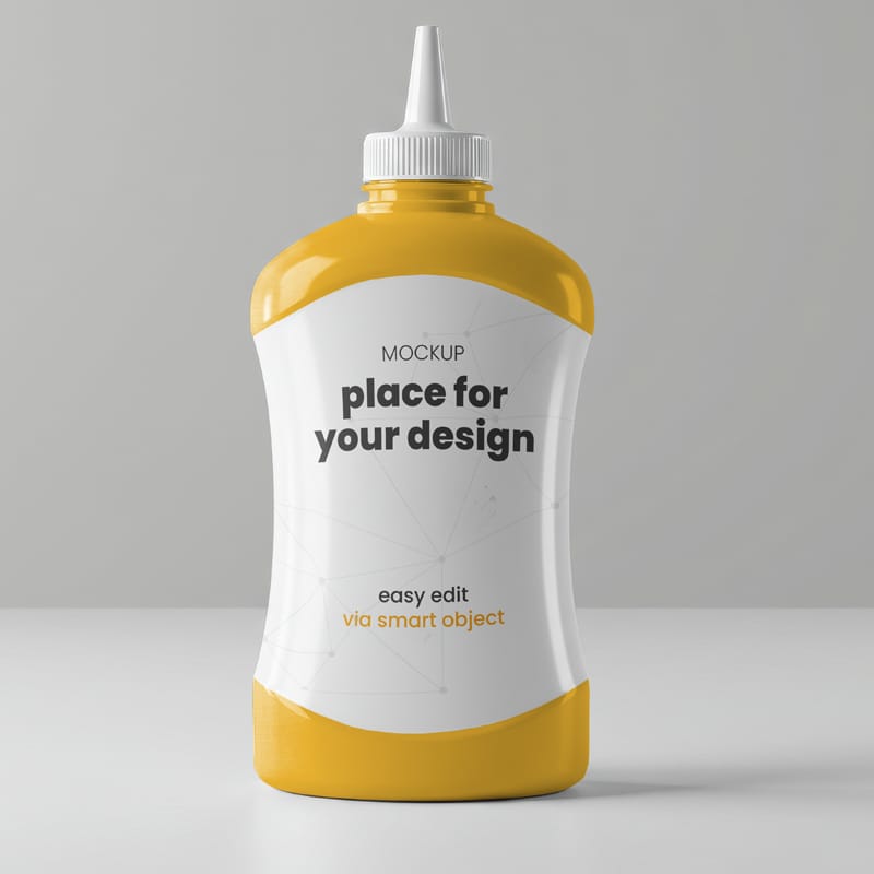 Dressing Packaging Mockup PSD