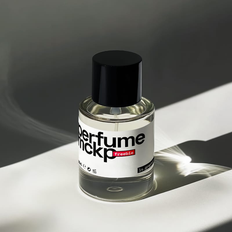 Elegant Perfume Bottle Mockup PSD