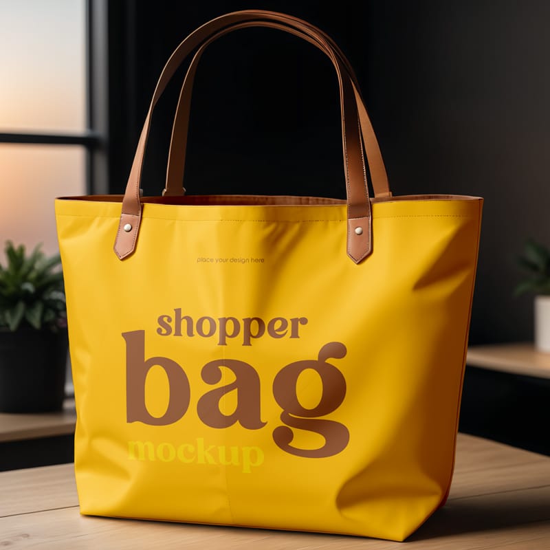Fashion Shopper Bag Mockup PSD