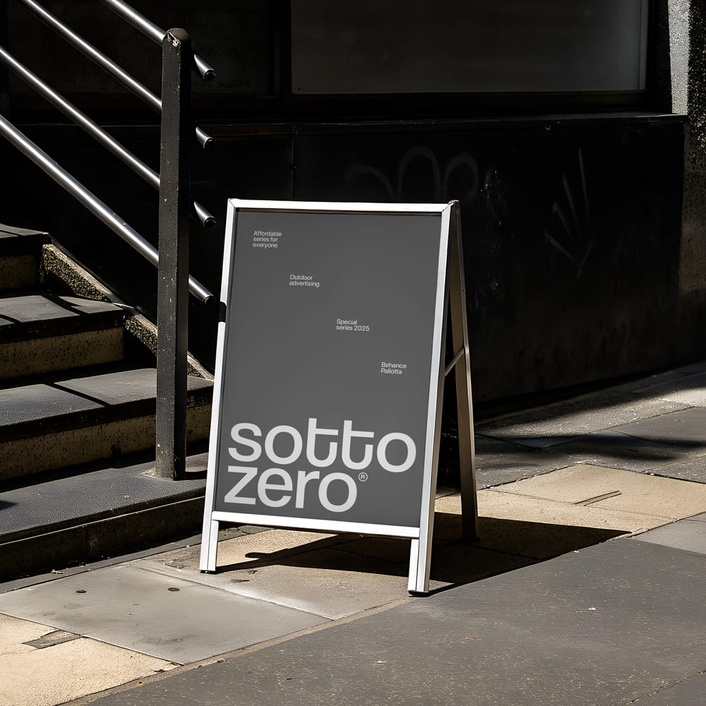 Free A-Board Mockup PSD