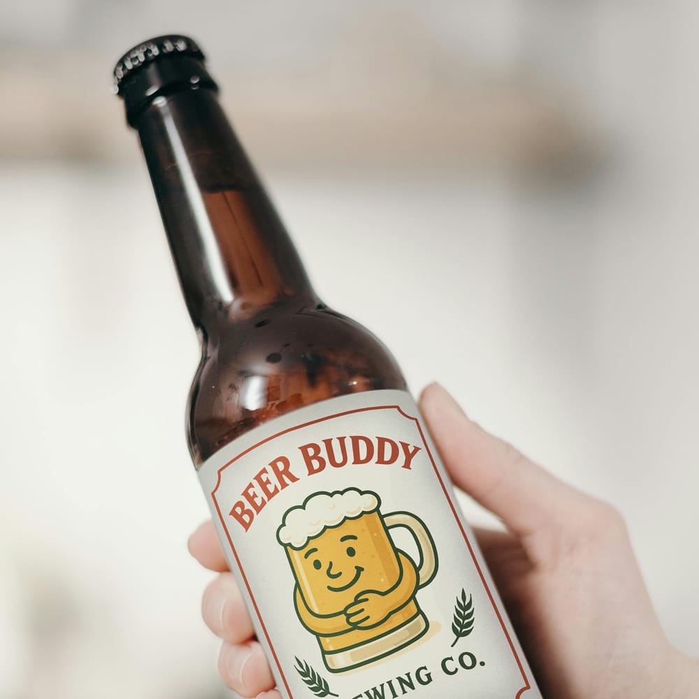 Free Beer Buddy Mockup PSD