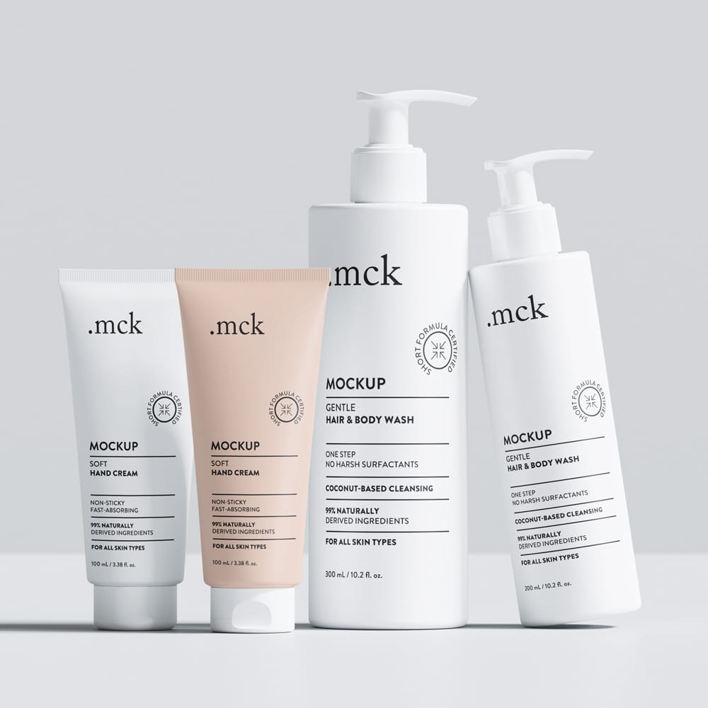 Free Cosmetic Branding Mockup PSD