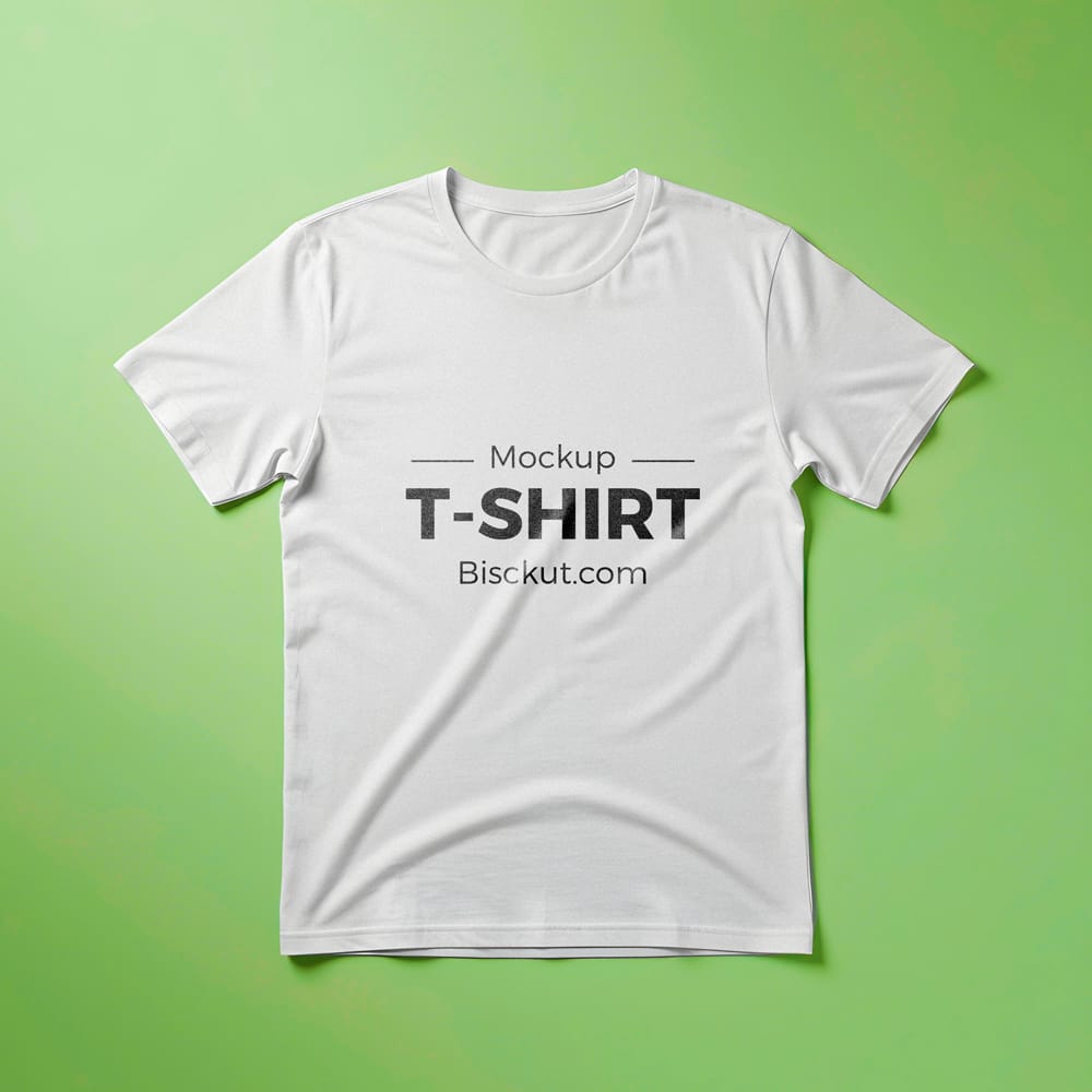 Free Crumpled T-Shirt Mockup PSD