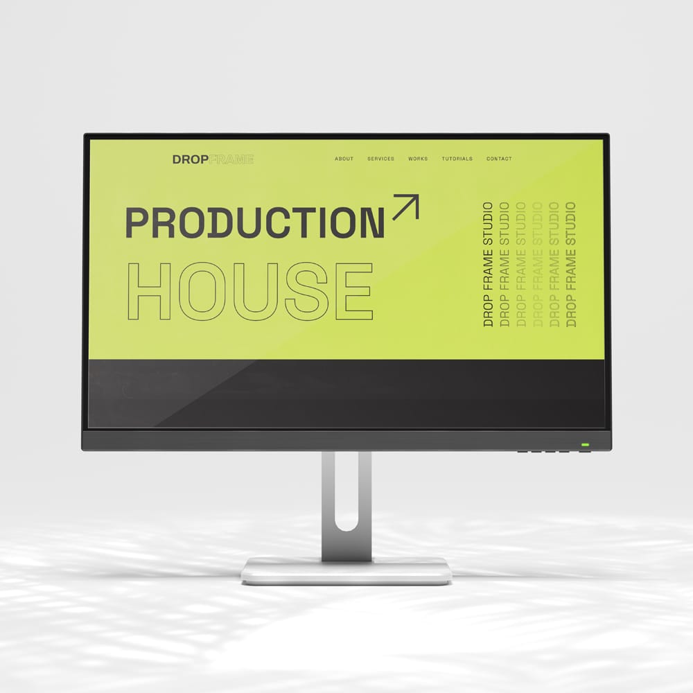 Free DFS Desktop Display Mockup PSD