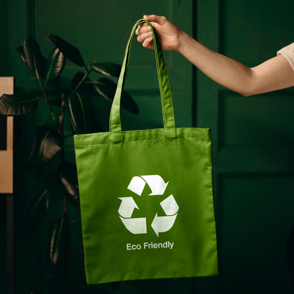 Free Eco Friendly Cotton Bag Mockup PSD