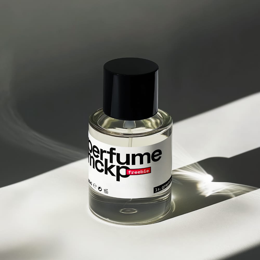 Free Elegant Perfume Bottle Mockup PSD