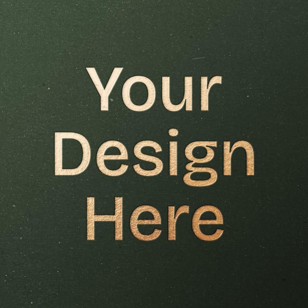 Free Gold Pressed Logo Mockup PSD