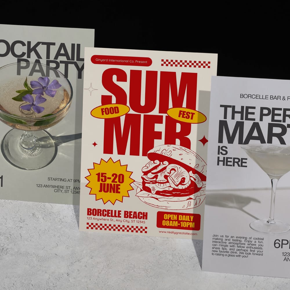 Free Invitation Card Mockups PSD