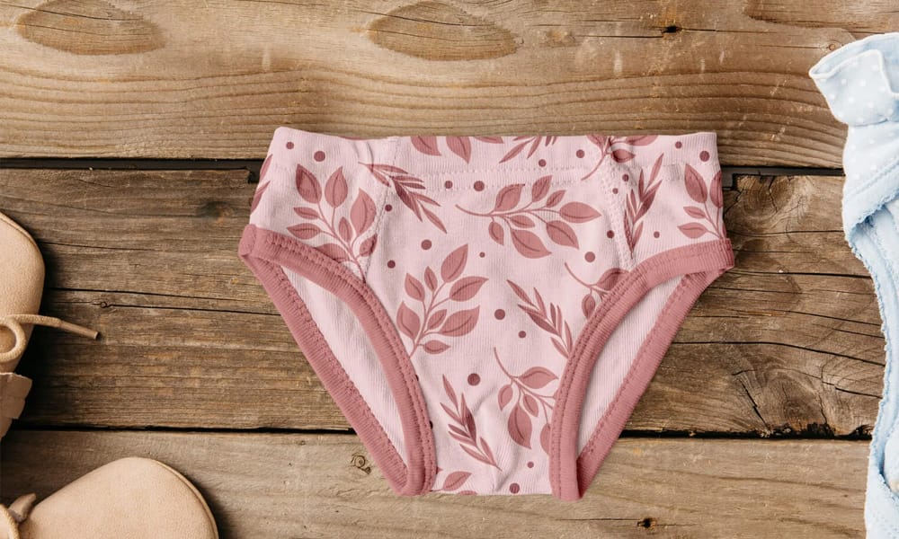 Free Kids Underwear Mockup PSD