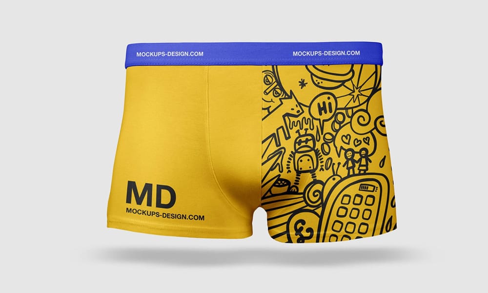 Free Male Underwear Mockup PSD