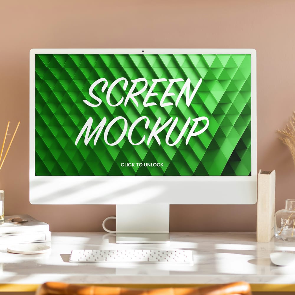 Free Modern Home Office Mockup PSD
