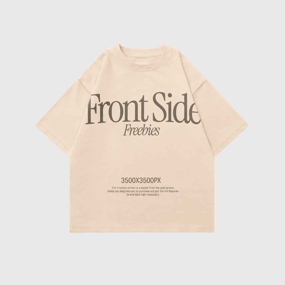 Free Oversized Tees Mockup Template PSD