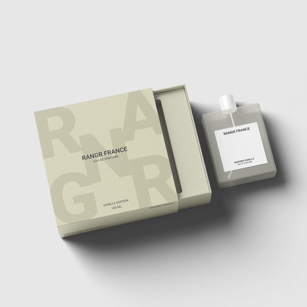 Free Perfume Packaging Box Mockup PSD