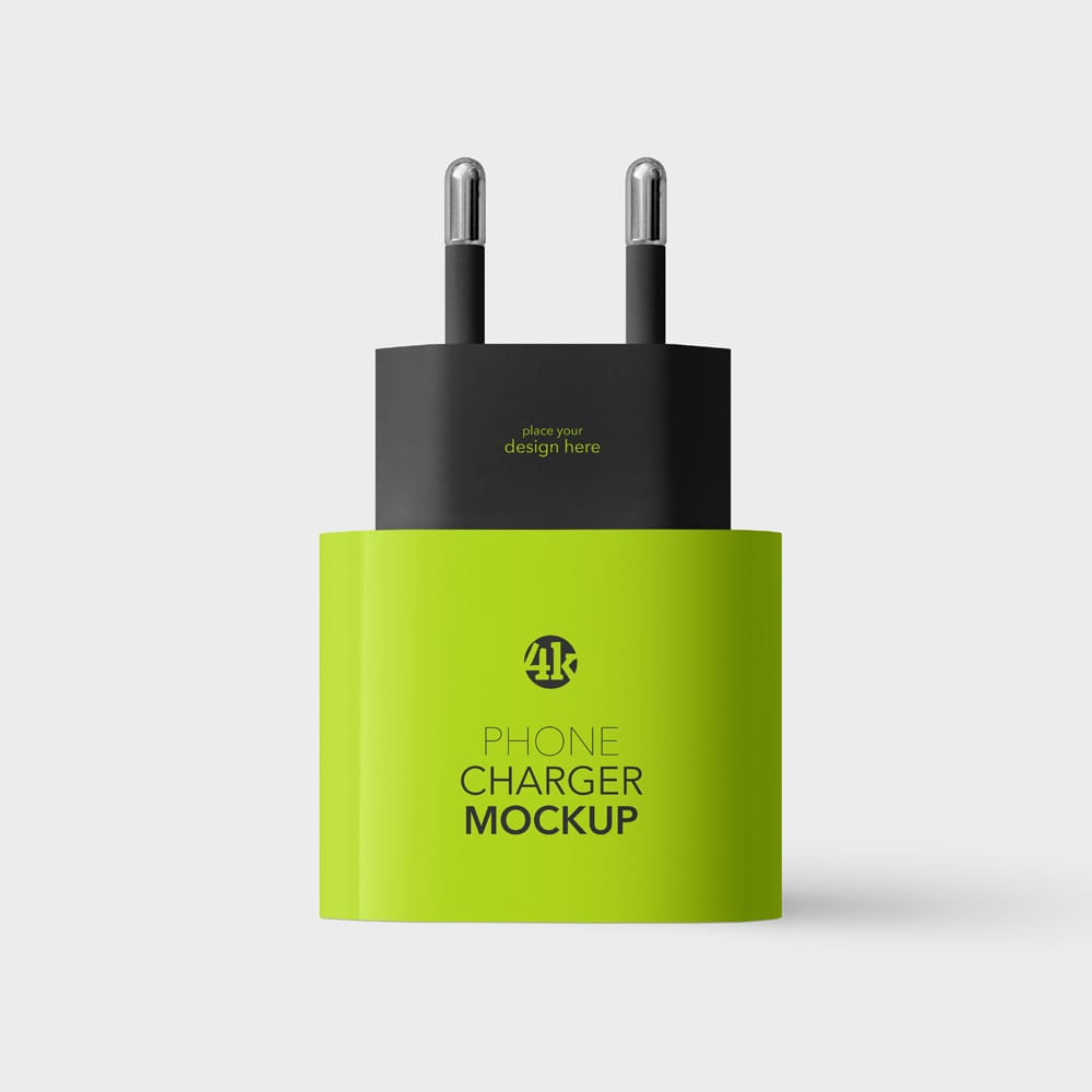 Free Phone Charger Mockup Set PSD