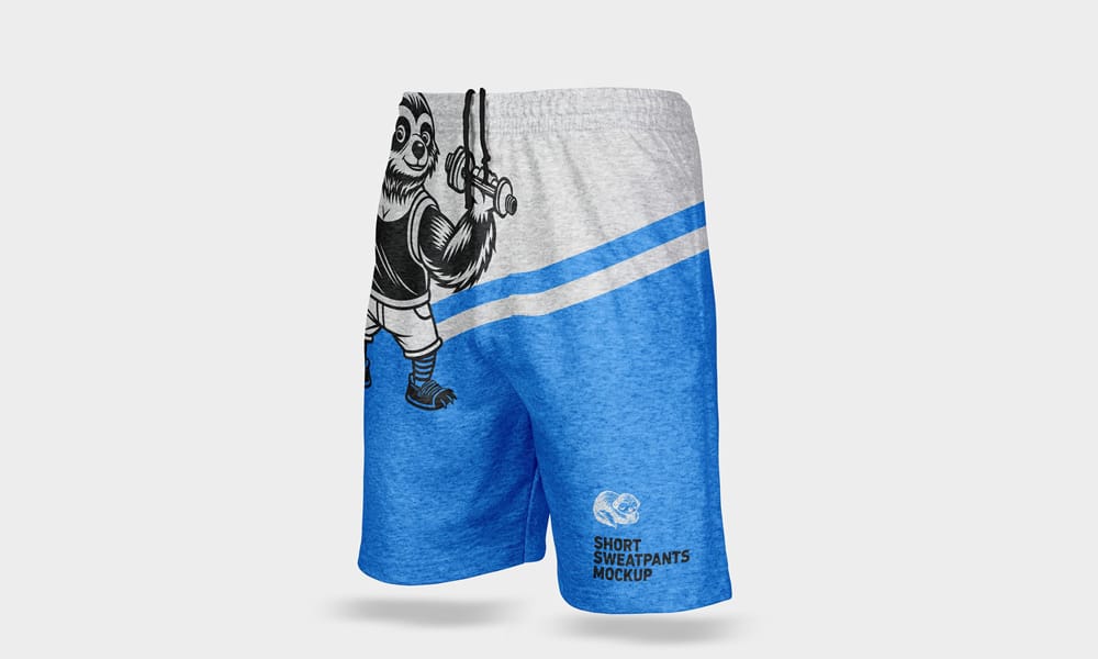 Free Short Sweatpants Mockup PSD