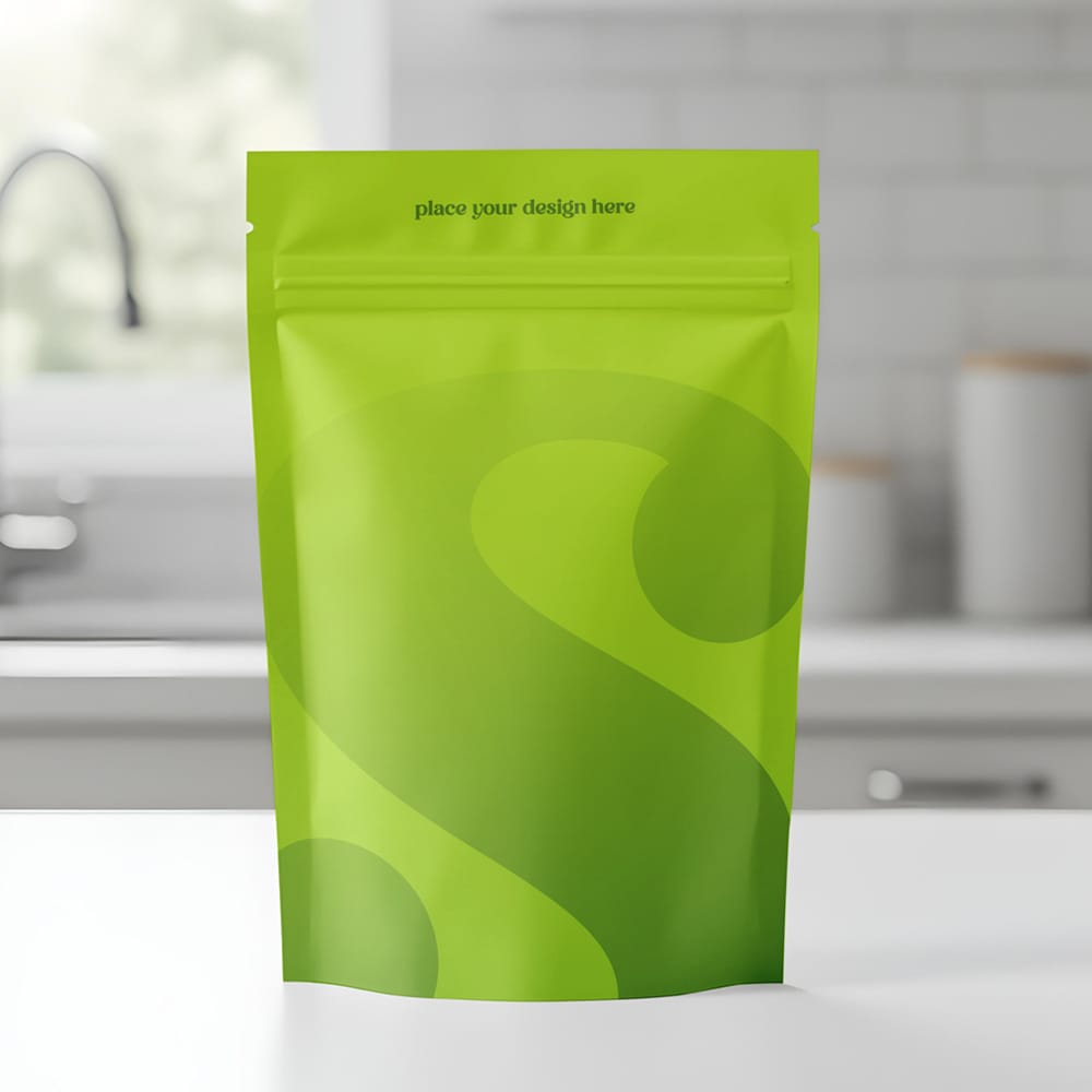 Free Stand-up Pouch Mockup PSD