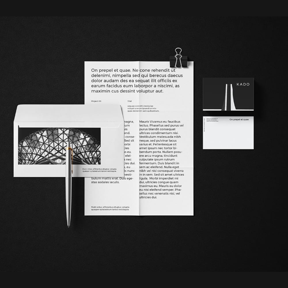 Free Stationery Mockup Design PSD